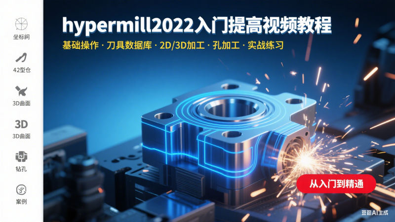 hypermill2022 入门提高视频教程-机械资源网