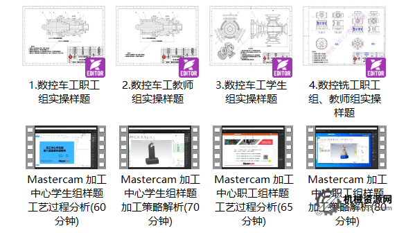图片[1]-Mastercam全国数控大赛-数控车铣解析教学视频教程(10小时)-机械资源网