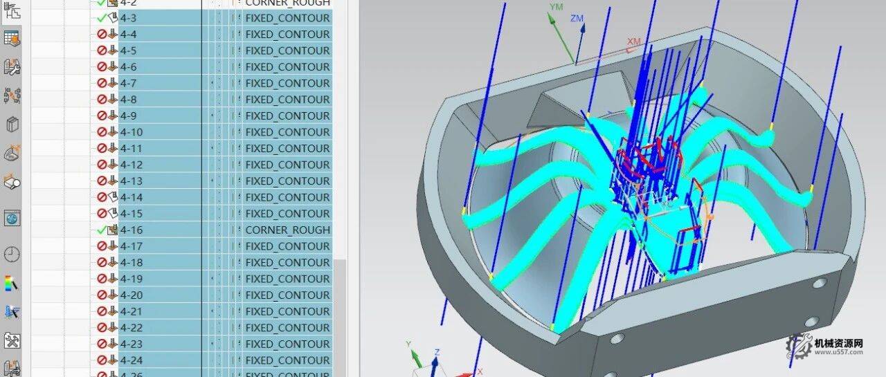 NX2007-蜘蛛-完整刀路图 免费下载-机械资源网