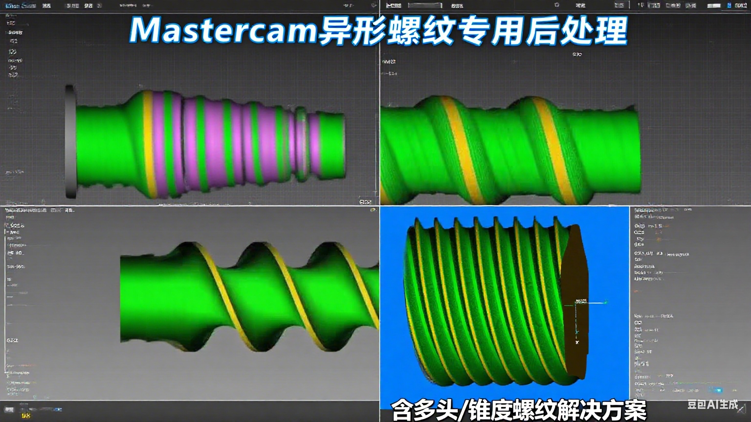 Mastercam 异形螺纹专用后处理（适用2017-2025）-机械资源网