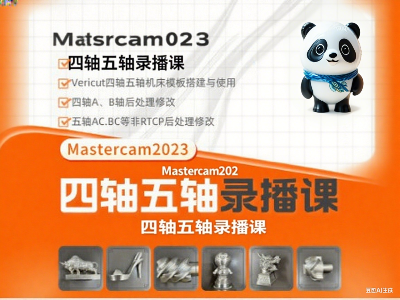 mastercam2023三轴四轴五轴全套视频教程-机械资源网
