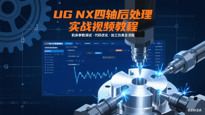 UG NX 四轴后处理实战视频教程-机械资源网