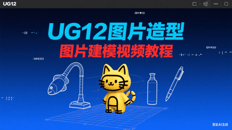 UG12 图片造型视频教程_UG12 图片建模实战课程-机械资源网