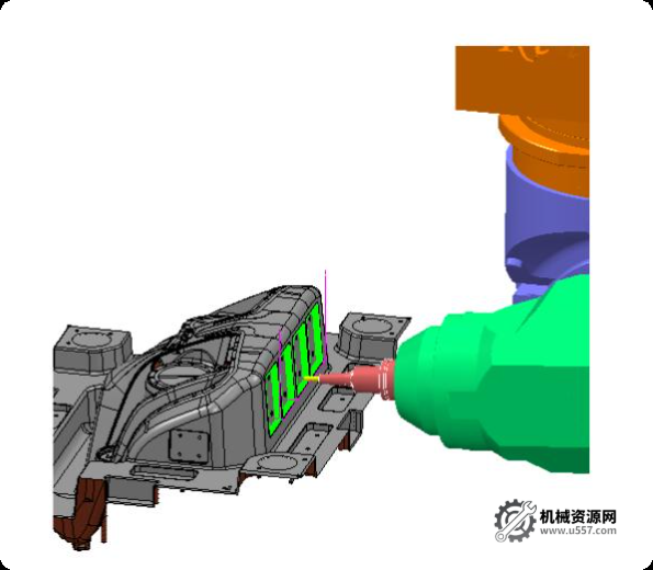 powermill 五轴教程:五轴机床结构示意图(汽车模具加工适配)