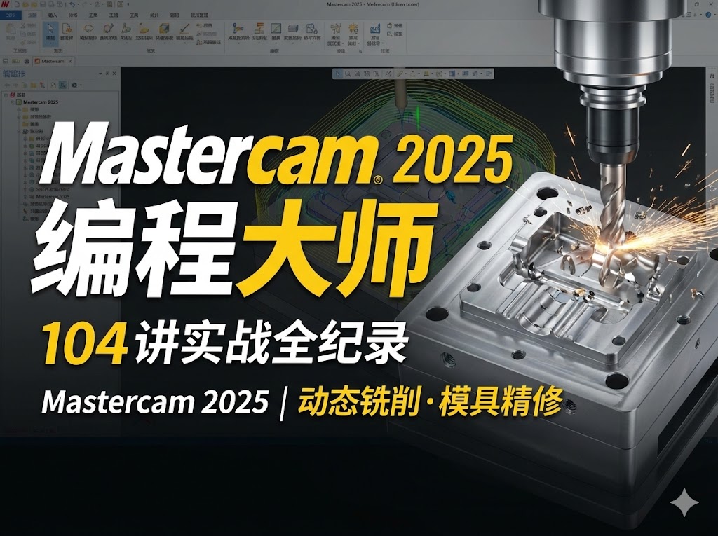 Mastercam 2025实战：刀路优化与安全防撞精要-机械资源网